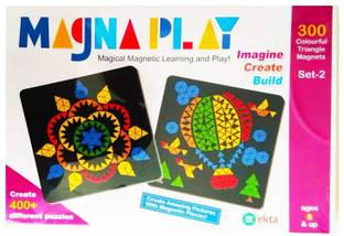 Sauva Ekta Magna Play Set -2 (300 Colourful Triangle Magnets)