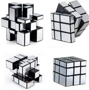 Toy Cloud 3x3 Silver Mirror Magic Cube High Speed Stickerless Cube for Kids & Adults