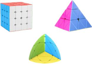 littlewish 4x4x4x4 and pyramid,round pyramid cubes pack of 3