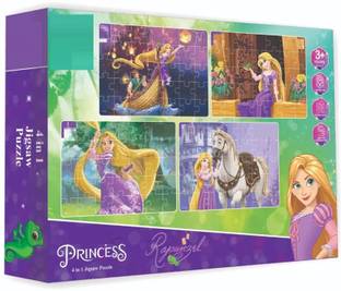 zokato Disney Princess Rapunzel 4 in 1 Jigsaw Puzzle - 140 pieces