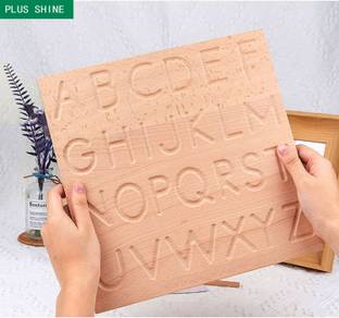 Plus Shine Educational Tracing Board Handwriting Practice,Alphabet & Learning Slate Puzzle