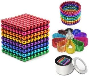 MOZU BAZAAR 216 Pcs Magnetic Ball, Multi Color Magnet