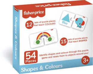 FISHER-PRICE Fisher Price Shapes & Colours - 54 pcs jigsaw puzzles for Kids Age 3+ Years