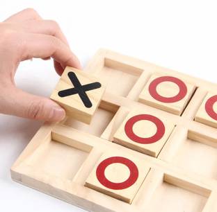 FORSIKHA Classic Educational Puzzle Game Tic Tac Toe Board Zero Kata Game Puzzle