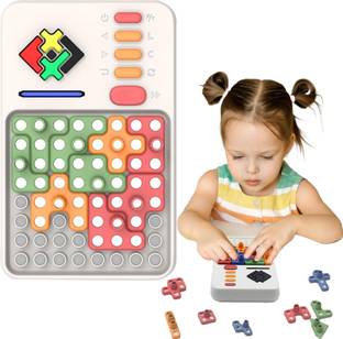 KIDOLOGY Super Blocks Pattern Matching Puzzle Games, 1000+ Challenges Brain Teaser Toys