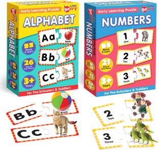 Little Berry Alphabet and Number Early Learning Puzzles for Kids - Educational Toy