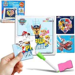 Wembley Paw Patrol Jigsaw Magnetic Puzzle for Kids 3+ Years - 3 in 1 Educational Fun