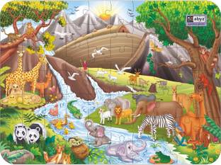 ABYZ NOAH'S ARK Jigsaw Puzzle for Kids of Age 4-8 Years, 70 Pcs