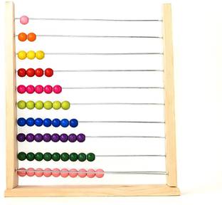 ALLURE Abacus for Kids Math Teaching Tools Made of Wooden Beads and Rack
