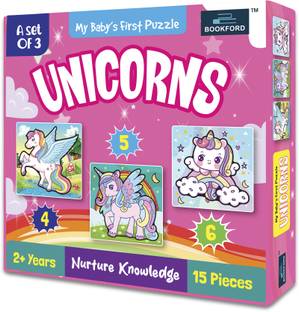 BOOKFORD My Baby'S First Unicorn Jigsaw Puzzle Game & Fun and Learning