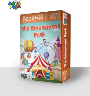 advit toys The Amusement Park-Jigsaw Puzzle (48 Piece + Educational Fun Fact Book Inside)