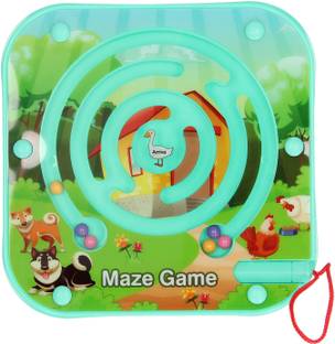 Craveon Magnetic Maze IQ Square Shape Puzzle Educational Jigsaw Board Game for Kids