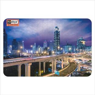 ABYZ SHANGHAI CITY, CHINA, PLAY AND LEARN EDUCATIONAL WOODEN JIGSAW PUZZLE 252 PIECES