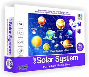 zokato Solar System Jigsaw for Kids 108 Pieces Jigsaw Puzzle