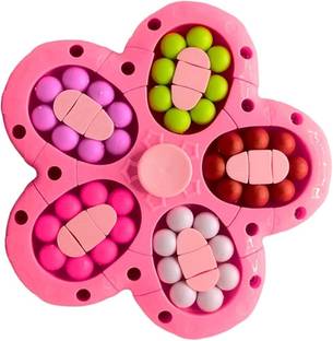 CrazyBuy Fingertip Gyro Rubiks Cube IQ Double Sided Ball Multi Colours for Kids