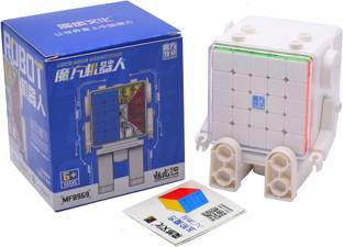Hawkister MoYu Cube Robot Meilong 5M 5x5 Magnetic Cube Stickerless + Robot Toy Display Box