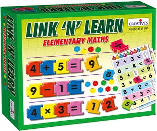 Creatives Link N Learn Elementary Maths Toy for Kids Math Skills Learning Game Ages 5 & Up