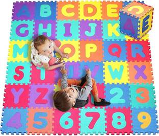 rozik 6 Tiles Kids Puzzle Mats ABCD (Multicolor)