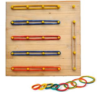 Plus Shine Graphical Learning Educational Toys Block Puzzle Manipulative Array Geoboard