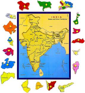 GAMLOID Best Gift Map Kids Jigsaw Puzzles Adults Educational Toy Baby Learning Toys