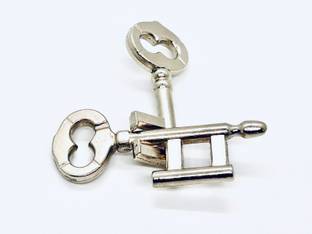 SSR SHOP TWO CAST KEYS PUZZLE / DOUBLE INTERLOCKING KEYS PUZZLE