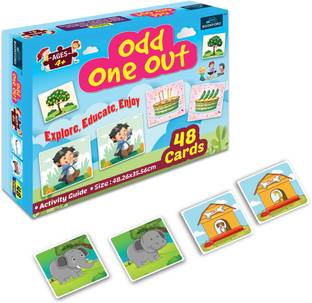 BOOKFORD Odd One Out Card Puzzle Game & Fun and Learning