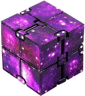 TRU TOYS Cube Fidget Toy Stress & Anxiety Relief Handheld Relaxing Cube, Purple