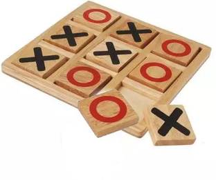 Plus Shine Wooden Zero Kata Puzzle Game Toys Classic Board Zero&Cross Tic Tac Toe Board