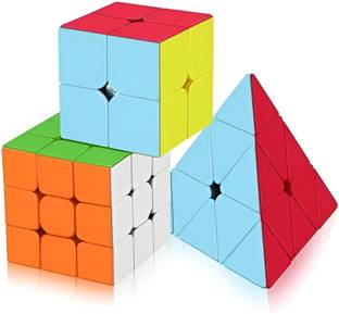 M-Alive Puzzle Brain Triger 2x2 3x3 Pyramid Cube Rubikers Rubik Combo Deal Set of 3