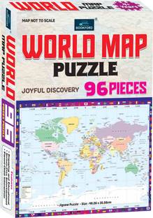BOOKFORD World Map Jigsaw Puzzle Jigsaw Puzzle Game & Fun and Learning