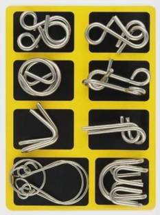 MOREL BRAIN TEASERS STAINLESS STEEL METAL WIRE CLASSIC IQ PUZZLE FOR KIDS