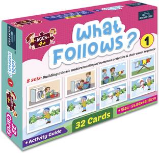 BOOKFORD What Follows Card Puzzle For Kids Card Puzzle Game & Fun and Learning