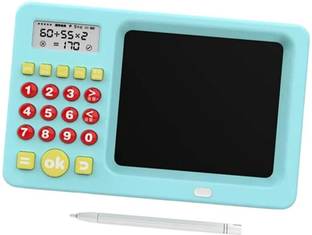 Amaflip 2 in 1 Electric Math Calculator Toy Tablet with LCD Screen(multi color)