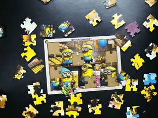Redsky Minion's Market 24 Pieces Jigsaw Puzzles for 6 Year Old Kids and Above