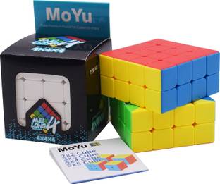 SALPITOYS MoYu MFJS MeiLong 4 4X4X4 High Speed Stickerless Magic Puzzle Cube Toy