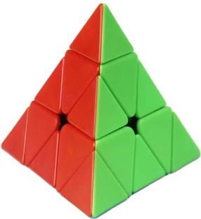 333MART Speed Pyramid Cube - Stickerless Triangle Pyraminx Cube, BIS Approved