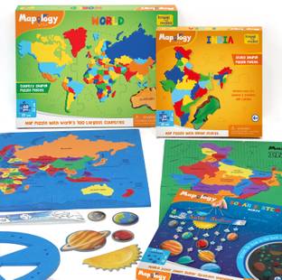 इमागिमके Mapology - India and World Combo