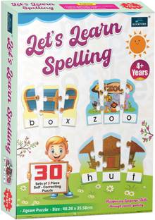 BOOKFORD Let's Learn Spelling Jigsaw Puzzle Game & Fun and Learning