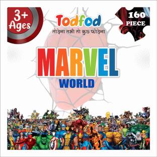 Todfod Wooden Marvel Avengers 160 Piece Jigsaw Puzzle for Kids for Age 5 Years & Above