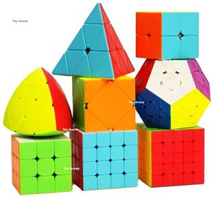 Toy Arena Speed 2X2 3x3 4x4 5x5 Pyramid, Megaminx, Skweb Mastermorphix Puzzle Cubes Combo