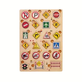 BitFeex Traffic Signs Puzzle for Kids - Mind Puzzle for Brain Improvement