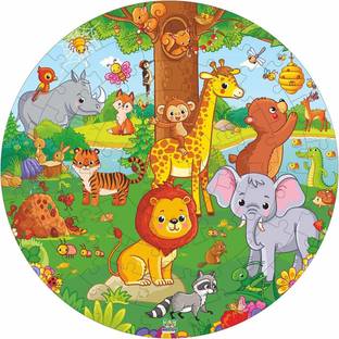 Webby Wooden Jungle Jigsaw Puzzle, 60 Pcs