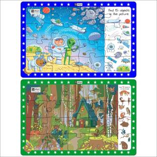 ABYZ Space Visit & Forest Glade - Fun Set of 2 Puzzles