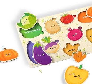 FIRSTCRY INTELLISKILLS Hide N Seek Vegetables Tray -
