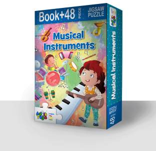 advit toys Musical Instruments-Jigsaw Puzzle (48 Piece + Educational Fun Fact Book Inside)