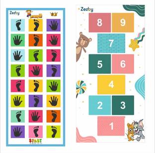 ZEZBY Premium Jumbo Play Mat, Game for Kids, Adults, Indoor-Outdoor Game Mat Pack Of 2