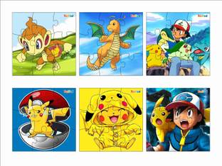 Todfod Wooden Jigsaw Puzzles Findin Pikachu Anime Cartoon Characters For Kids 54 Piece