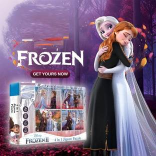 ZWINKO 4 in 1 Puzzle 140 Pieces for Kids. 4 Jigsaw Puzzles 35 Pieces Each (Frozen)