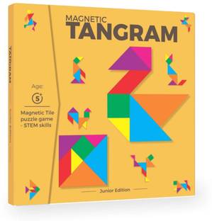 Luxen Magnetic Tangram Junior Edition, Educational STEM Puzzle Game for Ages 5+