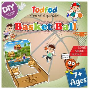 Todfod Wooden SELF Building BasketBall Mind Exercise Toy for Kids